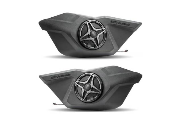  RZ5-DF65A / 2020-2024 Polaris RZR Pro Front-Door 6.5in Speaker-Pods | Speakers: SSV A-Spec | Note: Factory Doors Only